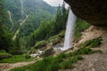Pericnik waterfall near Mojstrana village, Slovenia